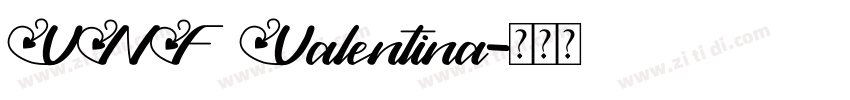 VNF Valentina字体转换